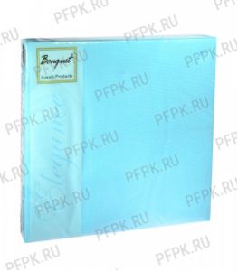 Салфетки бум. DESNA BOUQUET COLOR 33х33, 2-сл. (20 листов) Бирюзовые [12/12]