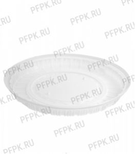 Тортница круг. d260мм Т-265 ДНО белая КОМУС (без крышки) ПС Шип [1/110]