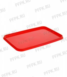 Крышка к банкам ПП 400мл., 280мл. прямоугольная 91 ПЕРИНТ Красная [1000/1000]