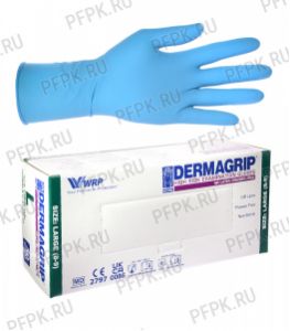 Перчатки латексные DERMAGRIP HIGH RISK (Хай риск) L (размер 8-9) [25/250]