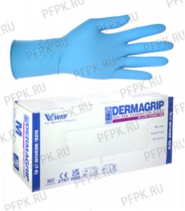 Перчатки латексные DERMAGRIP HIGH RISK (Хай риск) M (размер 7-8) [25/250]