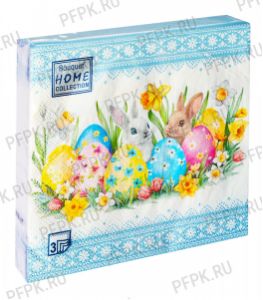 Салфетки бум. DESNA HOME COLLECTION CLASSIC (20 листов) Пасха.Кролики и пасхальные яйца [12/12]
