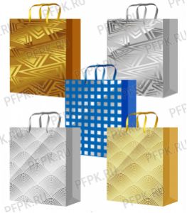 Сумочка бумажная 18х22х10 МЕГА (MP) МР-2071/2072/2073/2074/2075 (Узор) [10/200]