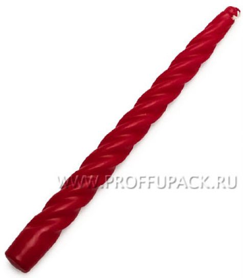 Свеча витая Бордовая (401-445) [45/45]