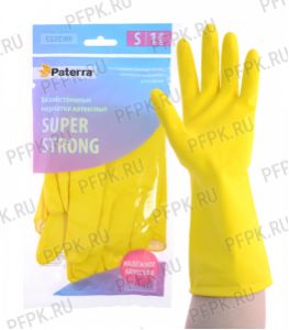 Перчатки латексные PATERRA СУПЕР ПРОЧНЫЕ S (402-393) [12/120]