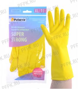 Перчатки латексные PATERRA СУПЕР ПРОЧНЫЕ XL (402-396)(Без ЧЗ) [1/120]