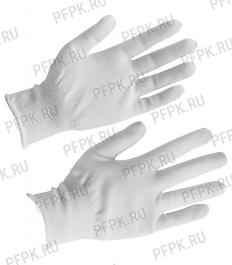 Перчатки нейлоновые Люкс Белые [10/360]