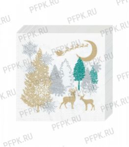 Салфетки НГ бум. DESNA HOME COLLECTION CLASSIC (20 листов) Золотой месяц [12/12]