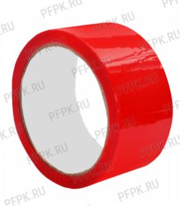 Клейкая лента 48х50 [45 мкм] ЦВ Арт.450250 Красная [6/36]