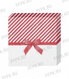 Салфетки бум. DESNA BOUQUET 33х33, 3-сл.,с рис. (20 листов) Подарок бордовый [12/12]