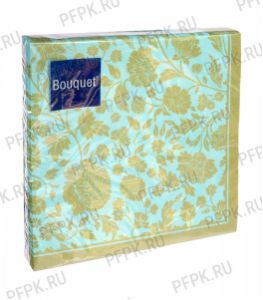 Салфетки бум. DESNA BOUQUET 33х33, 3-сл.,с рис. (20 листов) Анжелика Золото тиффани [12/12]