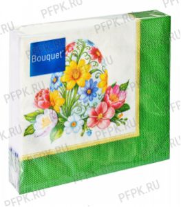 Салфетки бум. BOUQUET 33х33, 3-сл.,с рис. (20 листов) Пасха.Пасхальный сувенир [12/12]