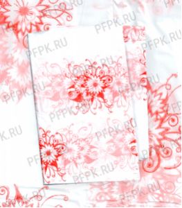 Скатерть 110х220 с рисунком ПНД Красные цветы [1/200]