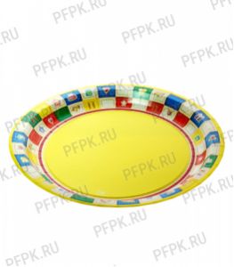 Тарелка бумажная 230 мм Пикник [50/500]