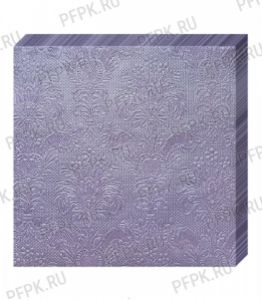 Салфетки бум. DESNA BOUQUET 33х33, 3-сл.,с рис. (16 листов) Барокко Лиловый с перламутром [12/12]
