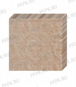 Салфетки бум. DESNA BOUQUET 33х33, 3-сл.,с рис. (16 листов) Барокко Золотистый жемчуг [12/12]