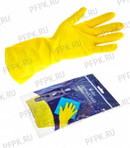 Перчатки латексные хозяйственные LIBRY S (KHL001) [12/240]