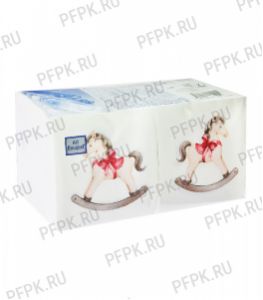 Салфетки бум. DESNA BOUQUET 20х20, 2-сл. (250 листов) Лошадка [6/6]