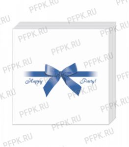 Салфетки бум. DESNA BOUQUET 20х20, 2-сл. (30 листов) Подарок синий [26/26]