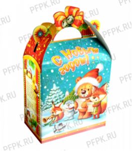 Коробка картон. 800 гр Сказочный лес [1/225]