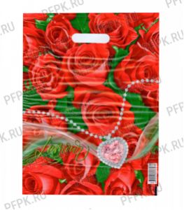 ВЕЛЬВЕТ, вырубная ручка, 30х40 (60мкм) ПВД L'amour [25/1000]