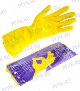 Перчатки латексные хозяйственные For Professional L (400-302) [12/240]