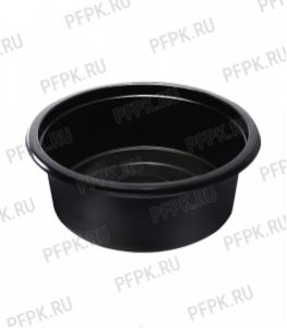 Емкость Д-115 250 мл, круглая, ДП (без крышки) Черная [50/500]