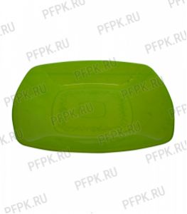 Тарелка квадратная глубокая 180х180мм (в мелкой расфасовке) [уп. 6 шт.] РР, Салатовая [1/25]