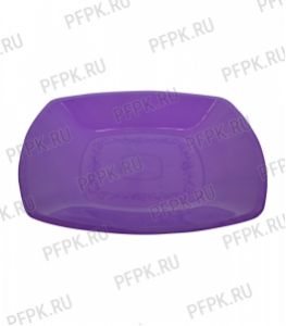 Тарелка квадратная глубокая 180х180мм (в мелкой расфасовке) [уп. 6 шт.] РР, Фиолетовая [1/25]