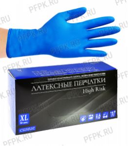 Перчатки латексные HIGH RISK (Хай риск) XL (400-403) [25/250]