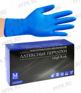 Перчатки латексные HIGH RISK (Хай риск) M (400-401)(Без ЧЗ) [25/250]