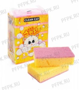 Губки для посуды 5 CLEANCAT (набор из 5 шт.) Korean [1/25]
