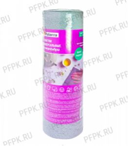 Салфетки из микрофибры PATERRA (рулон 20 шт.) Серые (406-181) [1/12]