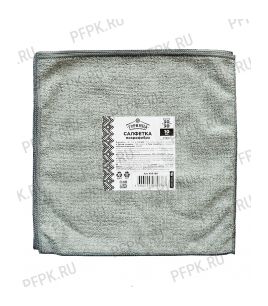 Салфетка из микрофибры 30х30 ГОРНИЦА (набор из 10 шт.) Серая (406-190) [1/10]