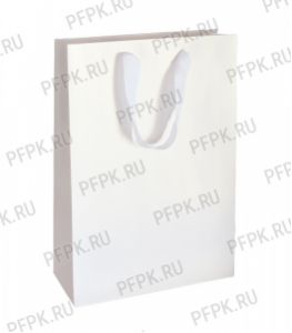 Сумочка бумажная 25х36х10 МЕГА (SPL) SPL25 White [10/200]