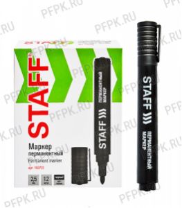 Маркер STAFF BASIC PM-733, круглый 2,5 мм Черный (150-733) [12/864]