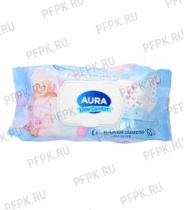 Салфетки влажн. ЧЗ AURA ULTRA COMFORT с клапаном (уп. 100 шт.) Для детей [1/12]