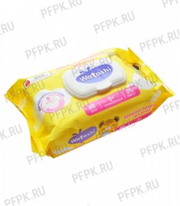 Салфетки влажн. ЧЗ WATASHI с клапаном (уп. 80 шт.) Для детей 0+ с Д-пантенолом [1/12]