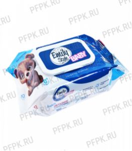 Салфетки влажн. ЧЗ EMILY STYLE ЛАЙТ с клапаном (уп. 120 шт.) Детские гипоаллергенные [1/16]