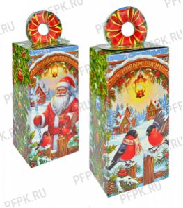 Коробка картон. 500 гр Снегири [1/325]