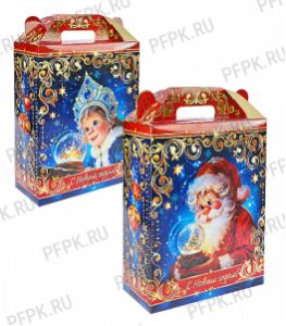 Коробка картон. 1000 гр Зимнее чудо [1/175]