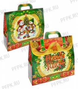 Коробка картон. 1000 гр Чемоданчик сладостей [1/150]