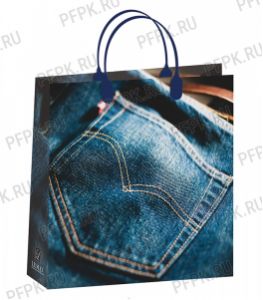 Сумочка из мягкого пластика 02 (30х30х10) средняя BАМ-193 (Джинс NEW) [20/200]