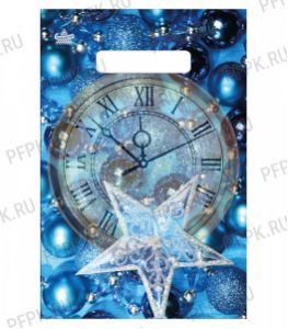 НГ БУТИК проруб. 20х30 (30 мкм) ПВД, ТИКО Время Нового года [100/3000]